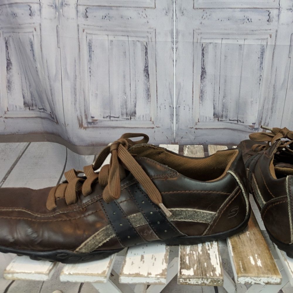 Skechers Men shoes 13 sw63384 brown‎ casual comfort